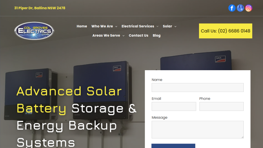 Col Groves Electrics website