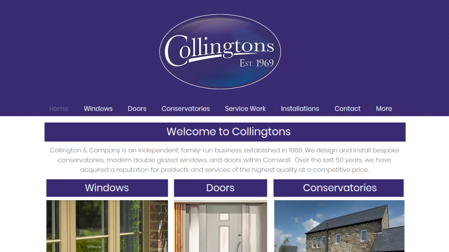 Screenshot of Collington and Company website