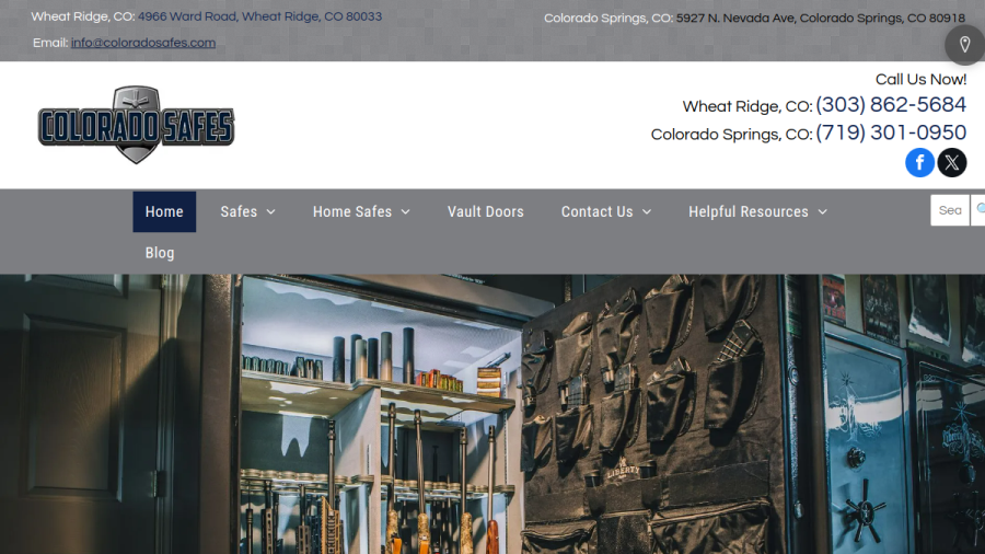 Colorado Safes website
