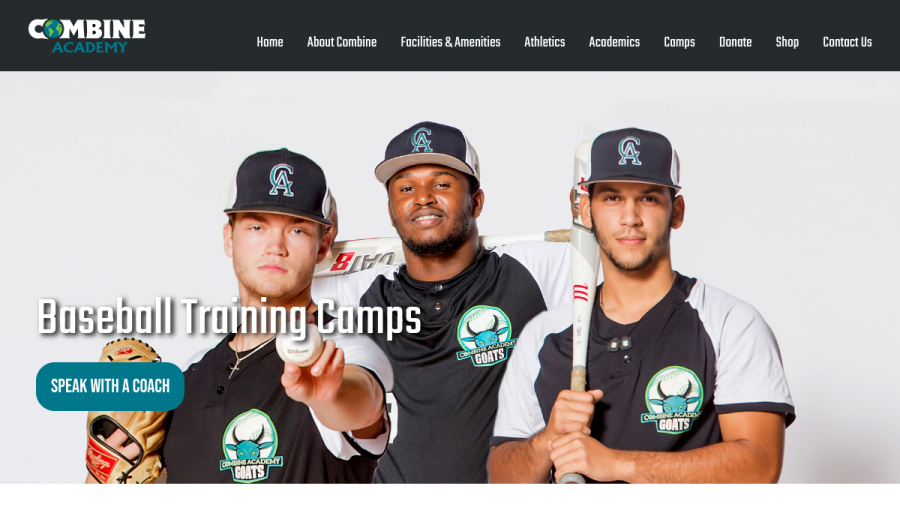 Combine Academy website