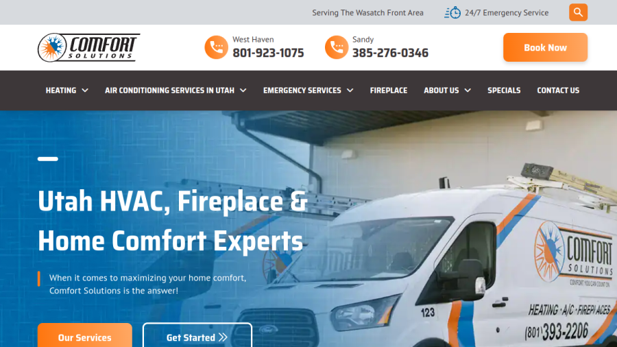 Comfort Solutions website