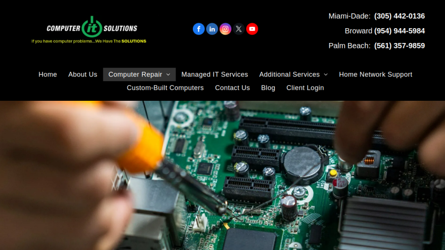 Computer IT Solutions website screenshot