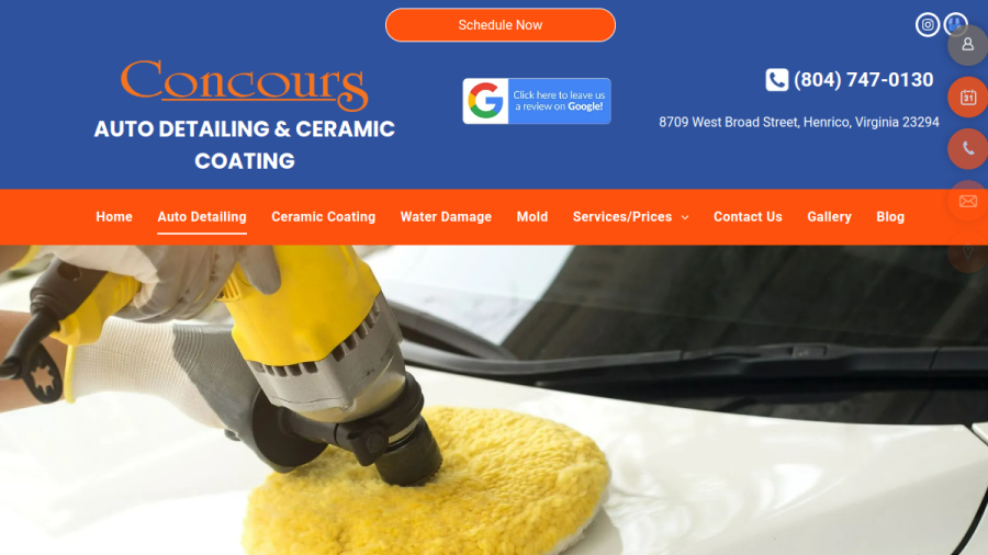 Concours Auto Detailing Ceramic Coating website