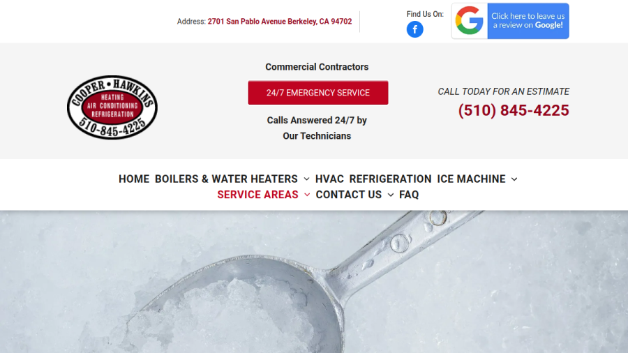 Screenshot of the Cooper & Hawkins Incorporated website