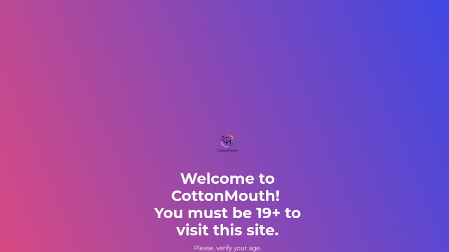 Screenshot of the CottonMouth - Boutique Cannabis Store website