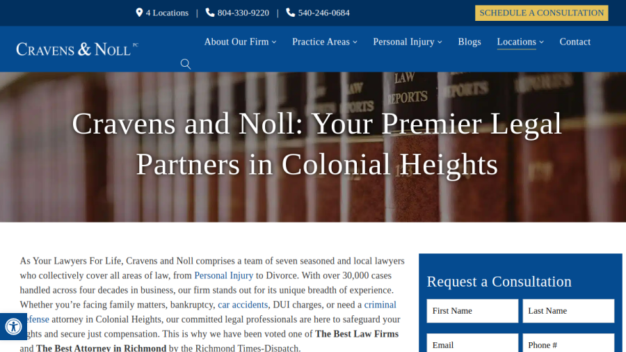 Cravens & Noll PC website