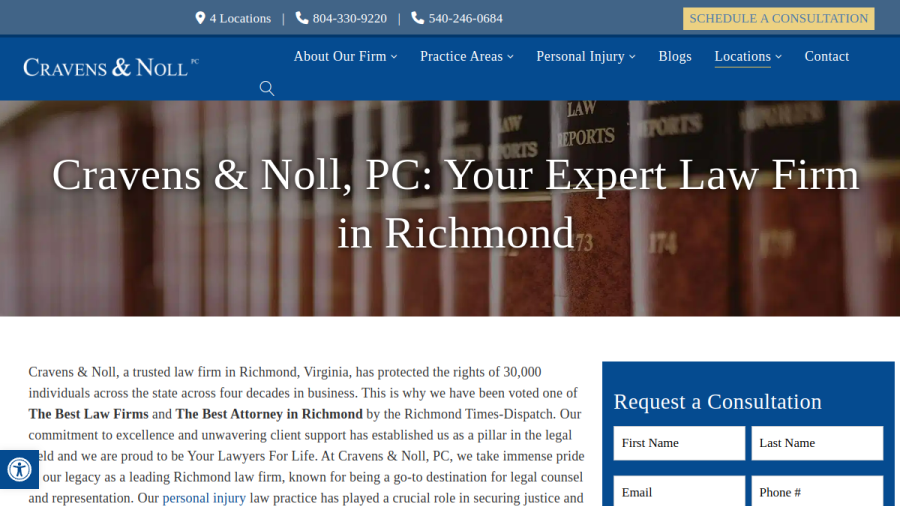 Cravens & Noll PC website