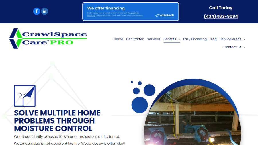 CrawlSpace Care Pro website
