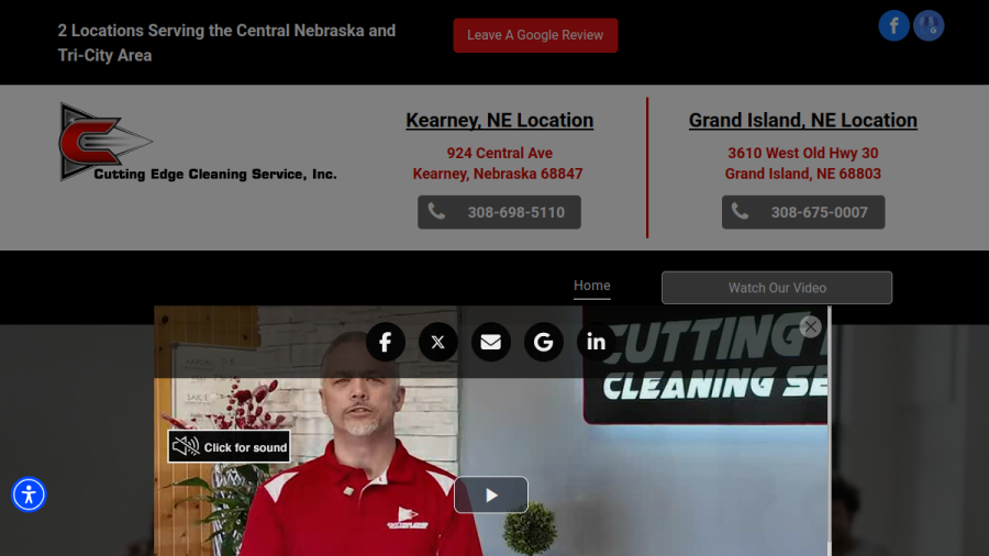 Cutting Edge Cleaning Service Inc. website