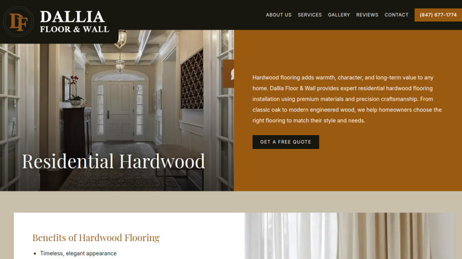 Dallia Floor & Wall Co. website