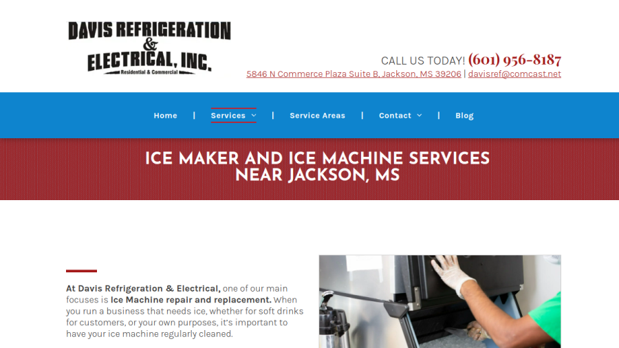 Davis Refrigeration and Electrical Inc website
