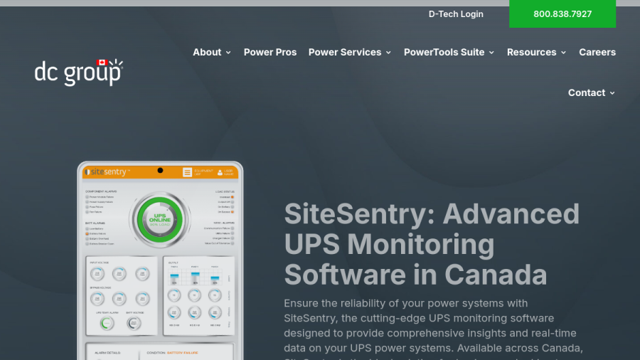 DC Group Canada website