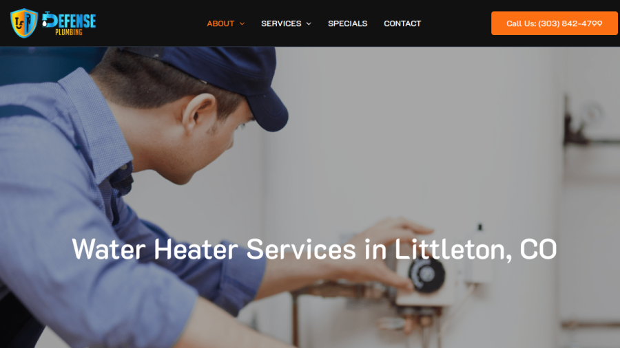 Defense Plumbing website
