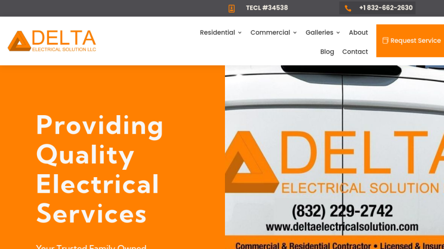 Delta Electrical Solution website