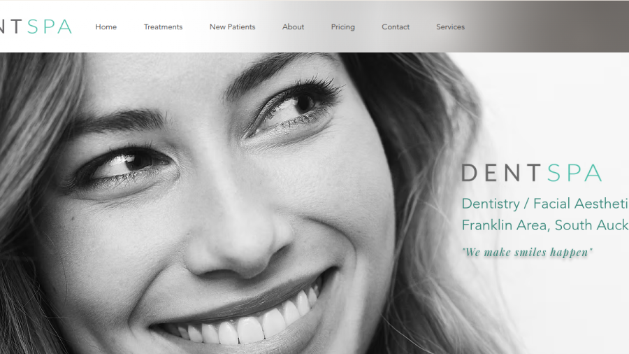 Screenshot of Dentspa Karaka website