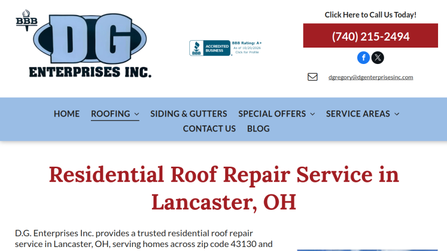 D.G. Enterprises Inc website