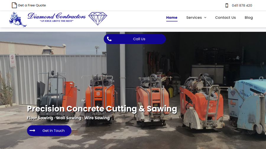 Diamond Contractors Australia Pty Ltd website