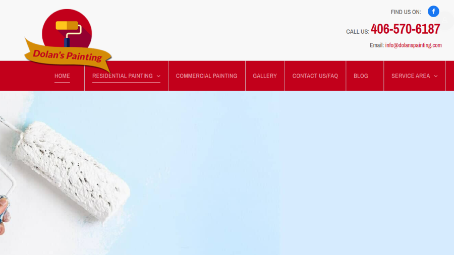 Screenshot of the Dolan's Painting Inc. website