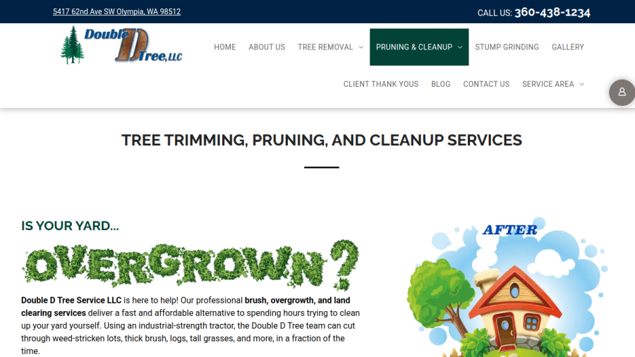 Double D Tree Service LLC website