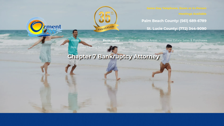 Ozment Law PA website