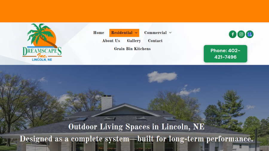 Dreamscapes, Inc. website screenshot