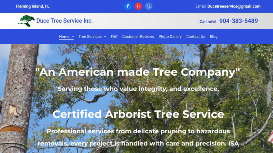 Duce Tree Service Inc website