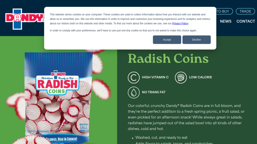 Duda Farm Fresh Foods Inc website screenshot