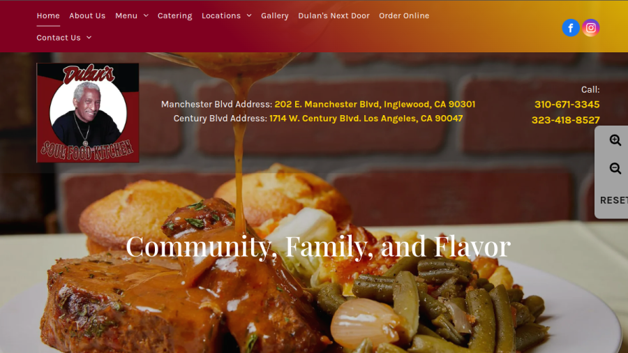 Dulan's Soul Food Kitchen website