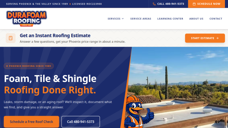 Durafoam Roofing LLC website
