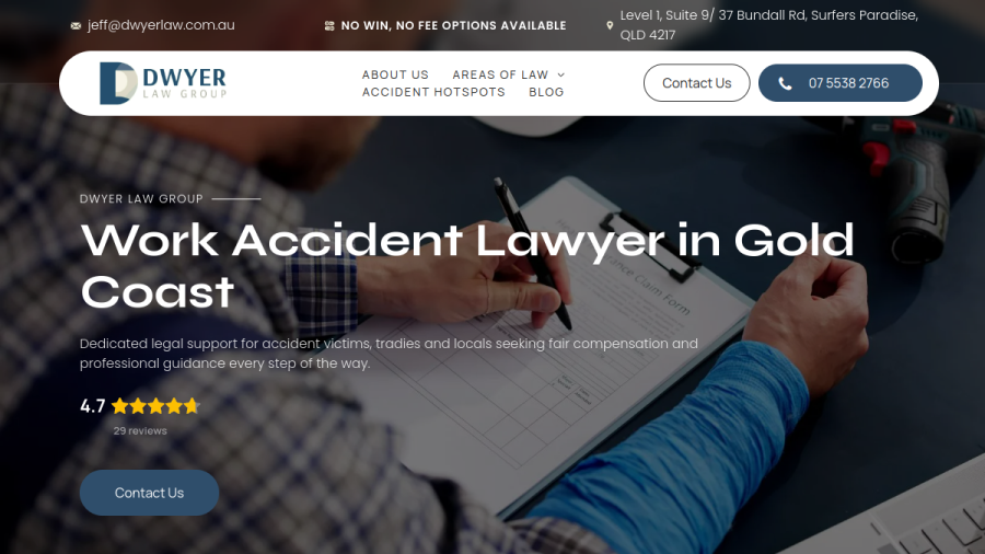 Dwyer Law Group Pty Ltd website