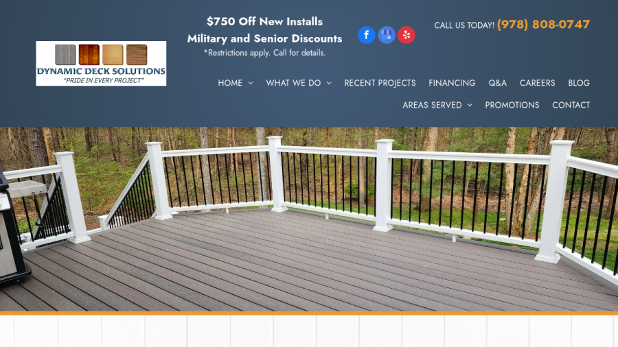 Dynamic Deck Solutions website