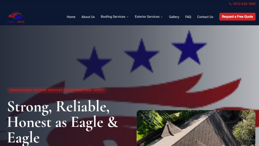Screenshot of Eagle & Eagle LLC website