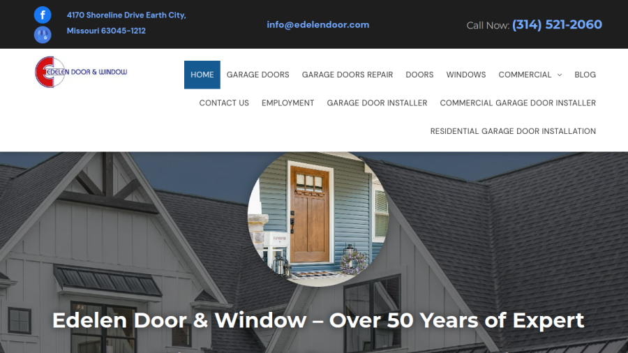 Edelen Door & Window website