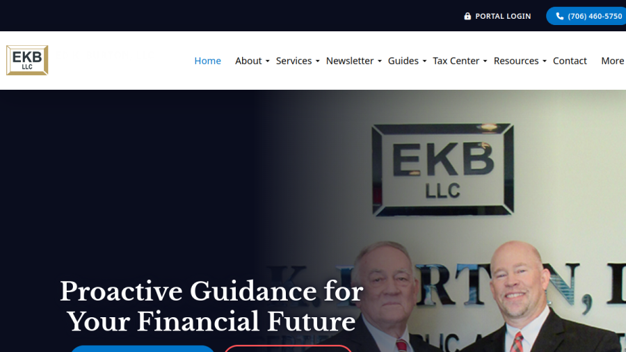 Ed K. Burton, LLC Certified Public Accountants website