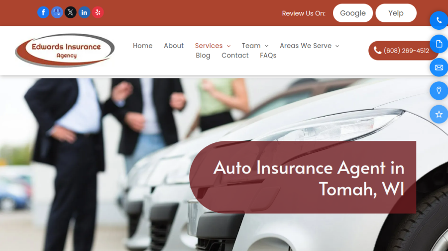 Edwards Insurance Agency website