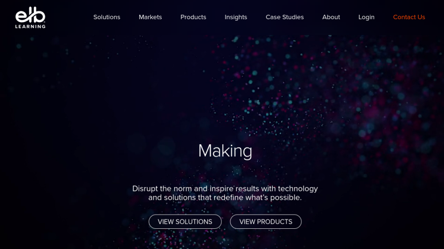 ELB Learning website screenshot