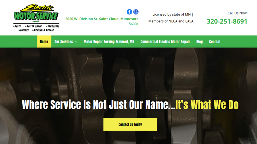 Electric Motor Services, Inc website