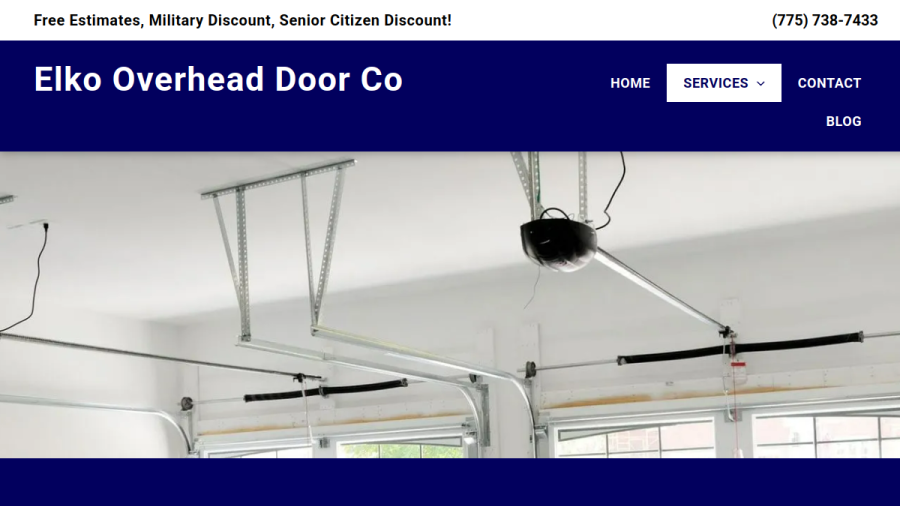Elko Overhead Door Co website