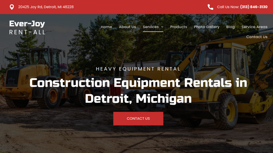 Ever-Joy Rent All Corp website