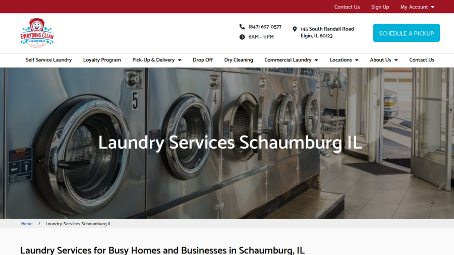 Everything Clean Laundromat website