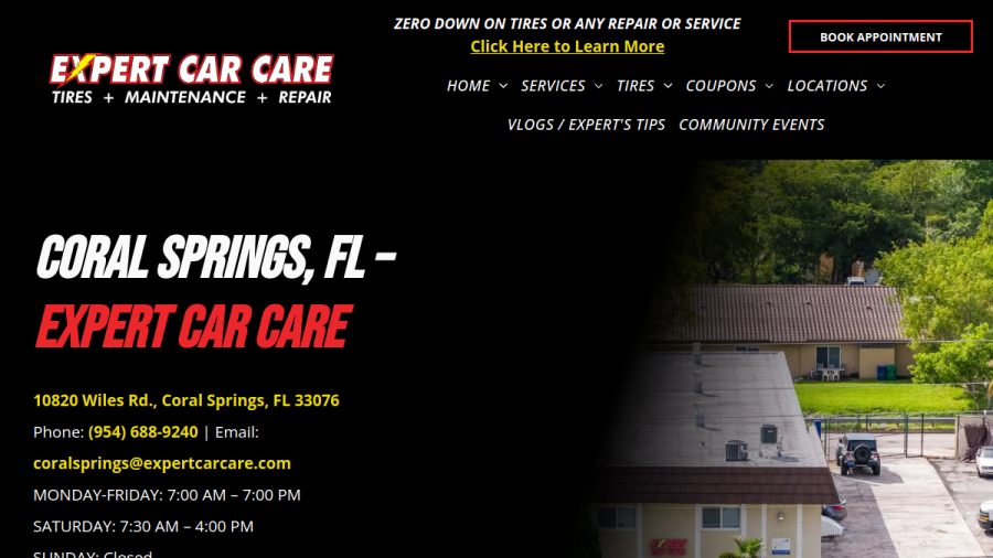 Expert Car Care website