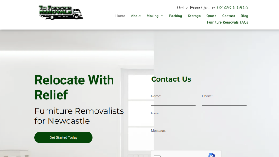 Tim Farragher Removals Pty Ltd website