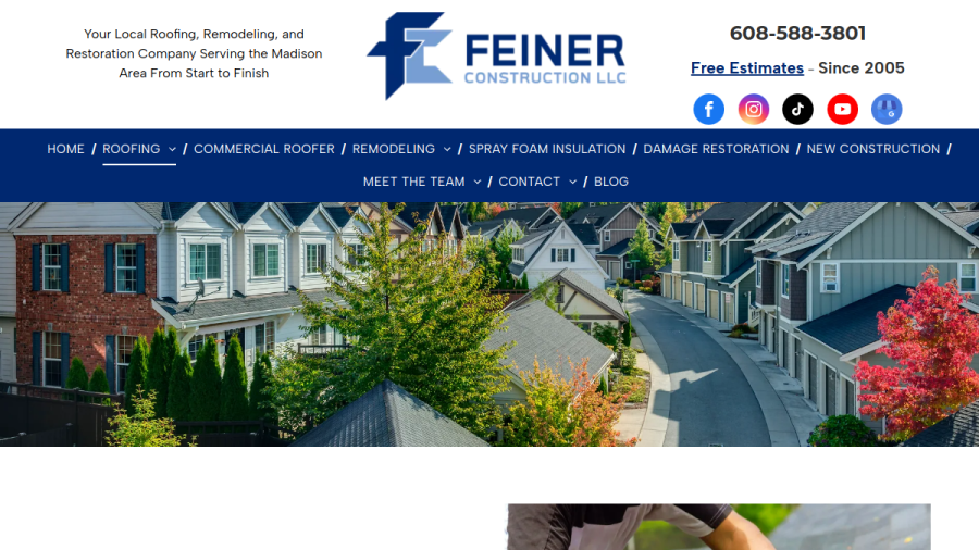 Feiner Construction LLC website
