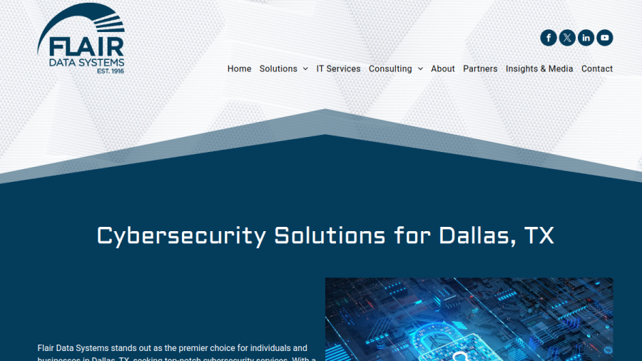 Flair Data Systems website