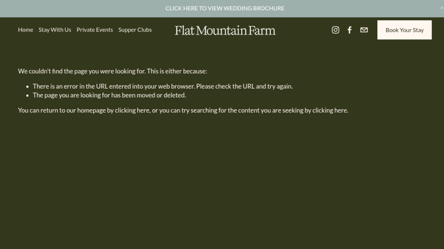 Screenshot of Flat Mountain Farm website