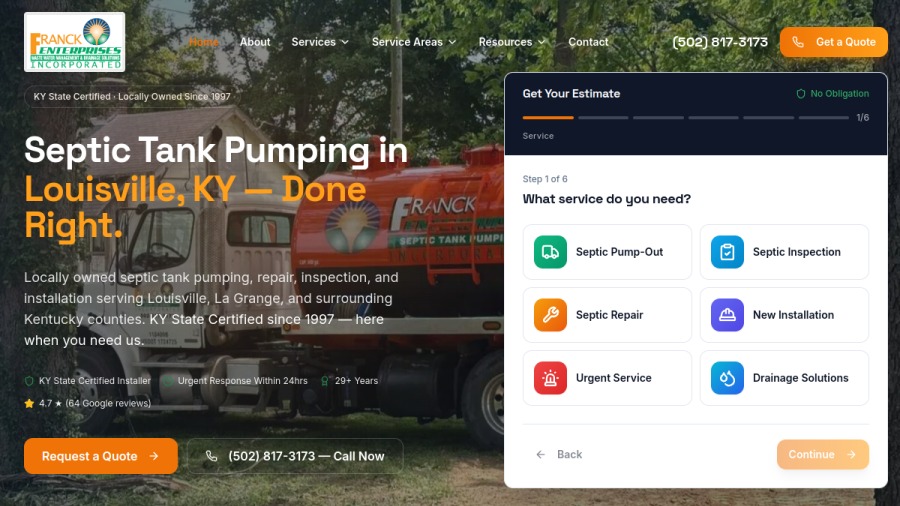 K. Franck Enterprises Inc. website