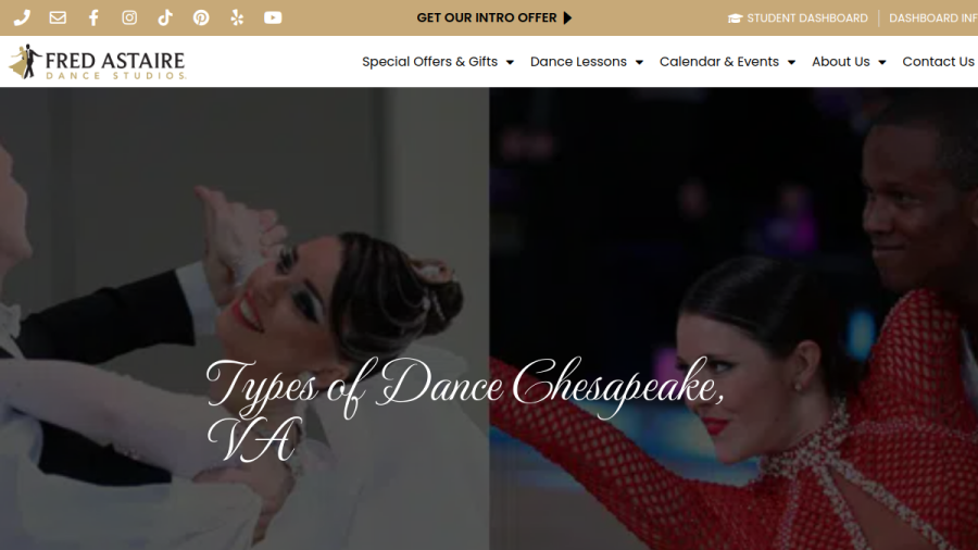 Fred Astaire Dance Studios - Chesapeake East website