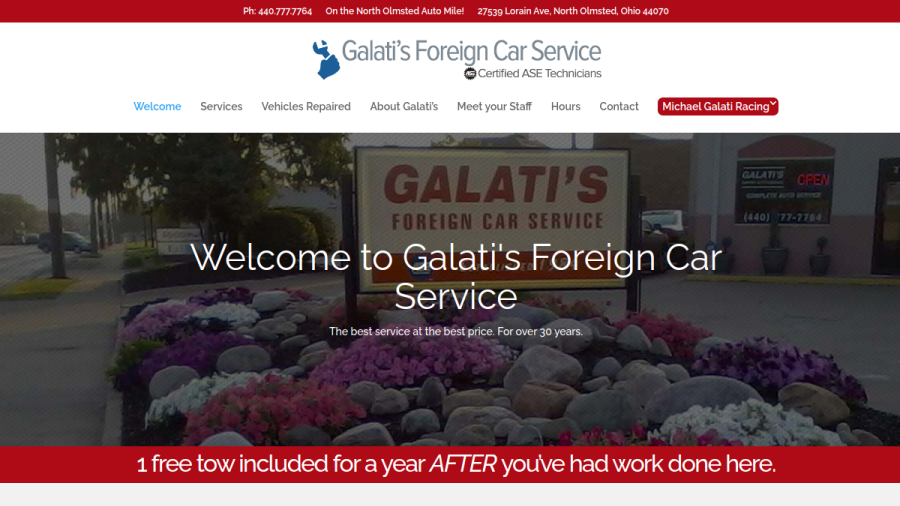 Galati Foreign Car Service INC website