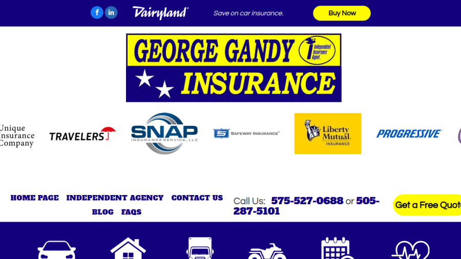 George Gandy Insurance website