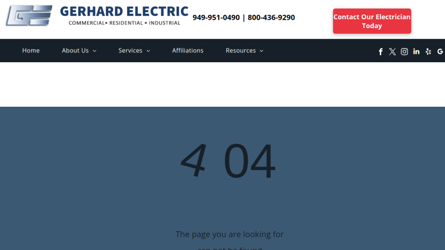 Gerhard Electric website